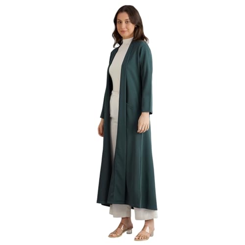 Image of Smarty Pants women's cotton open front trench jacket.