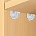 BE-TOOL 10 PCS Wire Shelf Clips, Down Wall Clips with Screws & Anchors - Plastic Heavy Duty Wall Clips for Closet Shelf Brackets, Wire Shelving Accessories