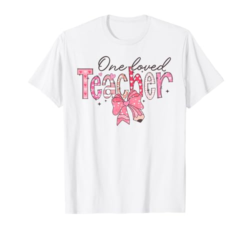 Un maestro amado, profesor femenino rosa vintage Camiseta