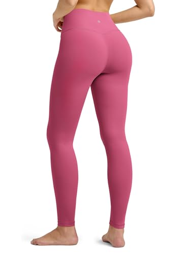 WILLIT Damen Leggings Blickdicht Sporthose Hohe Taille Leggins Bauchkontrolle Sportleggings für Yoga Workout im Fitnessstudio 64cm Rose XS WILLIT Damen Leggings Blickdicht Sporthose Hohe Taille Leggins Bauchkontrolle Sportleggings für Yoga Workout im Fitnessstudio 64cm Rose XS