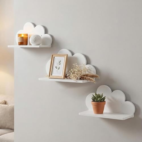 Étagère murale suspendue gain de place pour ranger livres et petits tableaux - 3