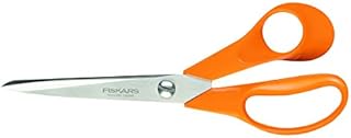 Fiskars Uniwersalne nożyczki dla użytkowników praworęcznych, całkowita długość: 21 cm, stal/materiał syntetyczny, klasyczne, 1000815