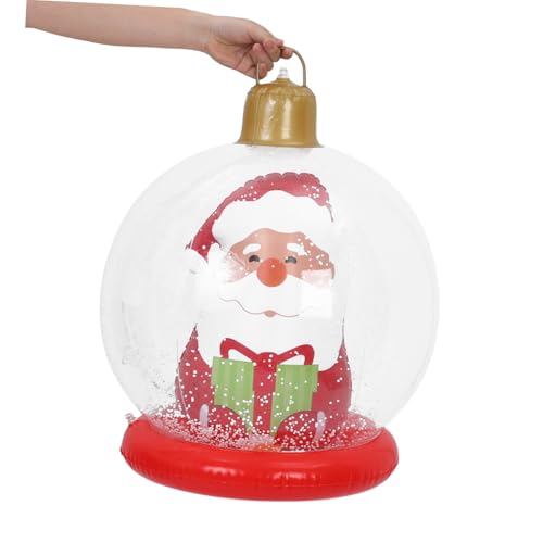 Boule de Noël gonflable LED robuste à base renforcée contre le vent