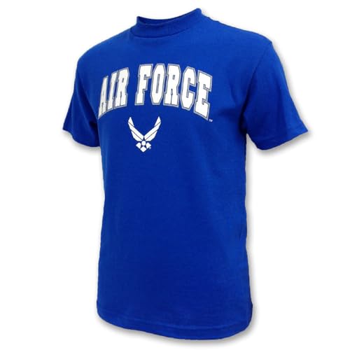 Armed Forces Gear Air Force Arch Wings Youth T-Shirt (Royal)