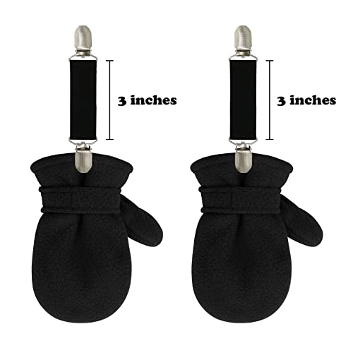 Sarfel Mitten Clips for Toddlers Kids Glove Clips for Adults Toddler Kids Mitten Clips Elastic Winter Gloves Mittens Clip Kid2