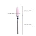 MZCMSL Pink Cone Shape Ceramic Drill Bit for Manicure Machine,Medium Grit Ceramic Burr, 3/32 Shank Electric Manicure Drill