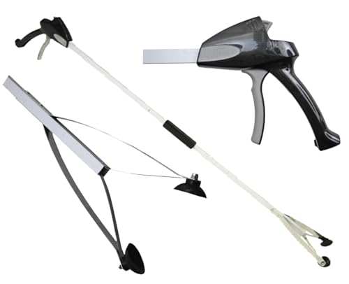 ArcMate EZ Reacher PRO - Heavy Duty Grab-It Reaching Tool – Grabber Reacher with Extra-Large Grip, Locking Handle and 4.5 Inch Jaws - Ideal for Commercial, Maintenance, Seniors, 48" (48PC)