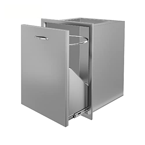 HEALBYBLE Cajón de Basura extraíble Cajón de Tanque de propano Riel Deslizante Suave Incorporado de Acero Inoxidable for Almacenamiento de Basura de Cocina,Alta Durabilidad(4)