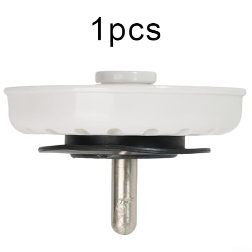Colador para desagüe de cocina acero inoxidable blanco 3 pcs miniatura 6
