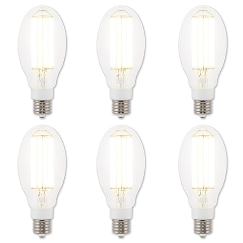 Image of Westinghouse 5269020 54 Watt (320 Watt HID Equivalent) ED32 Daylight High Lumen Filament LED Light Bulb, EX39 Mogul Base, 6 Pack