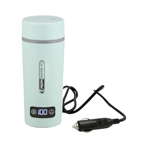 Tetera eléctrica para auto con encendedor y control digital