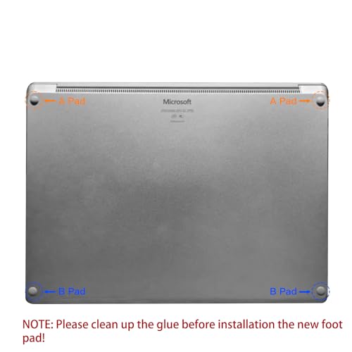 Pieds en caoutchouc antidérapants pour Microsoft Surface 4 pièces stables argent - 6