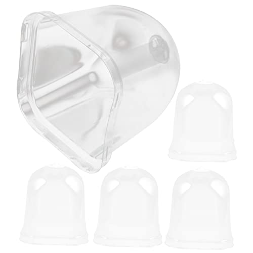 TOYANDONA 5 Piezas Tapa De Maceta Largo Cubrir Protector Planta Interior Hidratar Cúpula Protección Domo De Humedad Inicial Cubierta De Vivero Cubierta De Mini Invernadero El Plastico