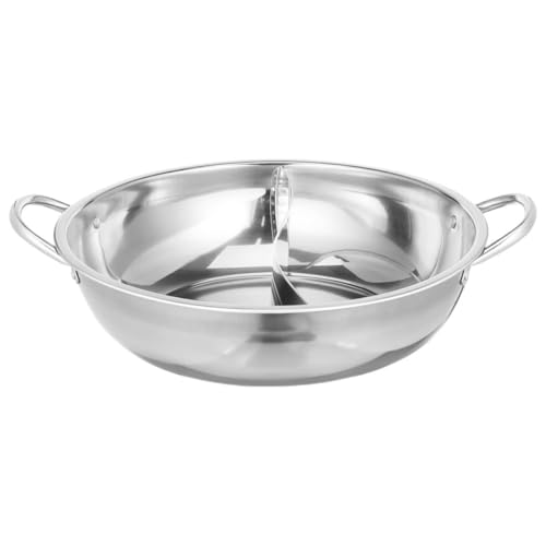 Pot Shabu Shabu inox bi-compartiment compact et portable - 2