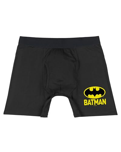 INTIMO DC Comics Men's Batman Classic Logo Boxer Briefs Underwear Casual Lounge
