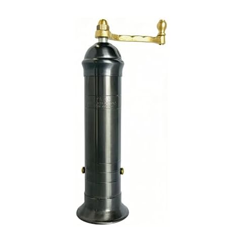 Atlas Hematite-matt Plated Brass Pepper Mill(Brass handle) 8" #933 Cover