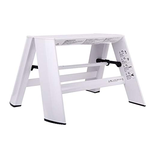 Escaleras multifunción Taburete práctico de una Capa Familiar Taburete Plegable de Dos Lados Escalera Opcional Escalera de Espiga Ligera y Conveniente Cover