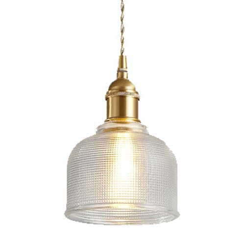 Lustre industriel moderne E27 en verre pour salon et couloir