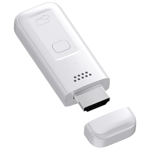 Wireless HDMI Display Dongle Adapter, iShare iOS Wireless HDMI Extender Receiver, 1080P Plug & Play Screen Mirroring Device for iPhone/iPad/Android/PC to HDTV/Projector/Monitor, AirPlay & Miracast