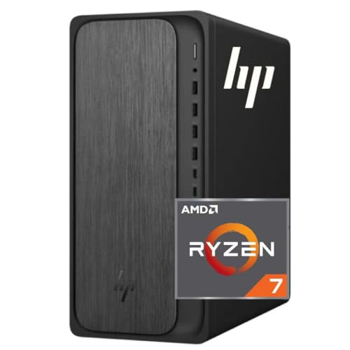 HP Secure & Productive Business Tower Desktop, AMD 8-Core Ryzen 7(Beat Intel Core i9-11900K), 8GB DDR5 RAM, 756GB Storage(256GB SSD & 500GB HDD), HDMI + DP, RJ-45, USB-C, Windows 11 Pro