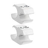 IWOWHERO 2pcs Sturdy Wheelchair Pipe Clamp Cane Holder for Walkers Easy Installation Durable Aluminum Accessory for Secure Pipe Fixation