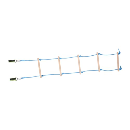 balacoo Wooden Kids Climbing Ladder Soft Rope 5-Step Design for Boys Girls for Indoor/Outdoor