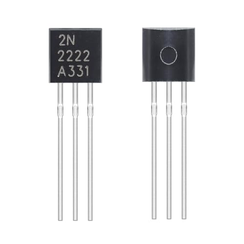 ALLECIN 2N2222 NPN Transistor Allzweck Verstärker 2N2222A Silizium Transistoren für DIY TO-92 60 V 800 mA (Packung mit 200 Stück)