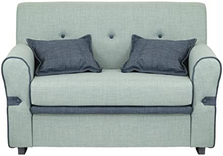 Divano Berlino 2 Posti - Tessuto Tortora, 145x78x95 Cm, Imbottito - Foto 8