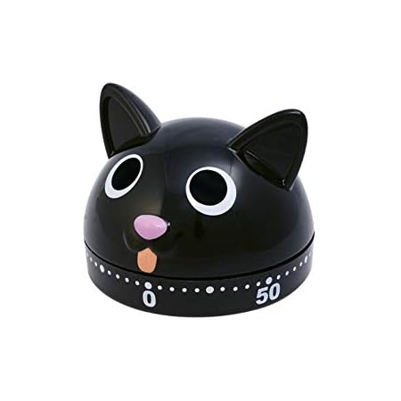 Amazon.com: Black Cat Kitchen Timer Glossy and Detailed : Home & Kitchen