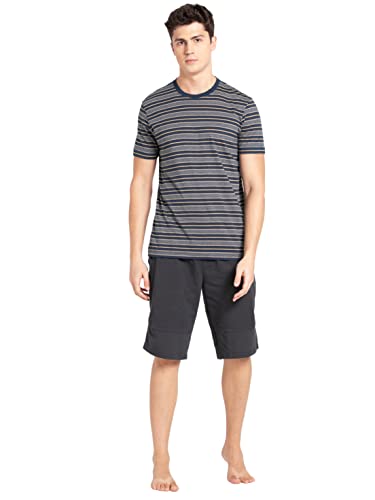 Image of Jockey 2717 Men's Super Combed Cotton Rich Striped Round Neck Half Sleeve Regular Fit T-Shirt