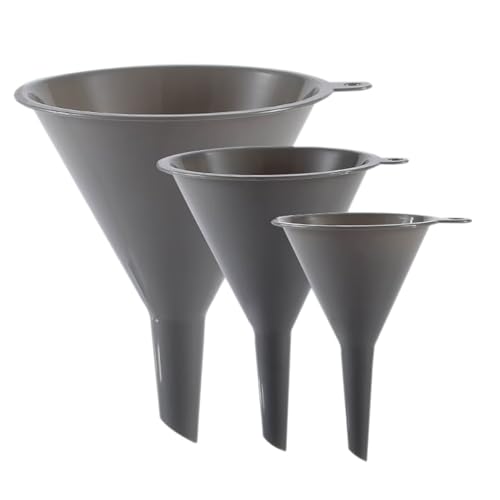 Plastic Kitchen Funnel Set of 3, Round Kitchen Funnels for Filling Bottles, Durable and