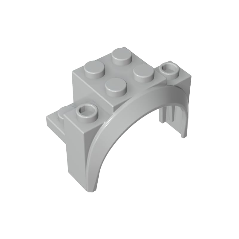 Transportation Wheel Arch, Mudguard 4x2 1/2x2 1/3 10PCS Compatible with Lego 18974 GDS-2021 Classic Bulk Toy MOC Color:Light Bluish Gray โ image 1