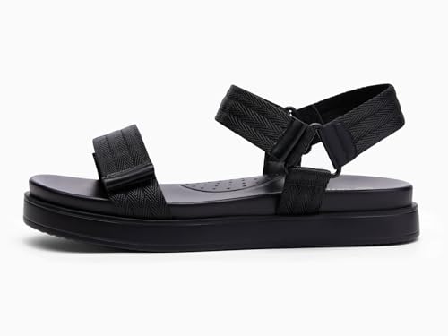 Image of Coutgo Women's Arch Support Adjustable Strap Flat Sandals | Casual Sandals