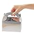 Juvale Metallic Silver Party Favor Boxes - 24-Pack Foil Gable Boxes - 6.2 x 3.6 x 3.4 In - Sturdy 300 GSM Cardstock & Easy Pop-Up - Candy & Goodie Treat Containers
