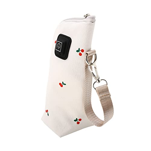 SUPVOX Milk Heating Cover for Baby Insulation Bottle Warmer Pouch USB Portable Washable 5v Car Charging 3 Temperature Modes Random Style