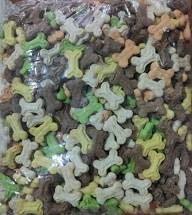 HANU Oven Baked Assorted Puppy Dog Biscuits, Contains Real Chicken, Mutton, Egg, Milk, Cheese & Strawberry, Dog Treat 500 GM 010