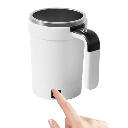 De café con mezcla automática, vaso mezclador recargable | Vaso de agitación automática – Para bebidas de cacao cumpleaños Navidad Café Bar Viaje Oficina Escritorio Casa Cocina