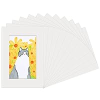 STCRERAG 10 Stück Passepartout Deko Bilderrahmen Passepartout Bilderrahmen Rechteck Passepartout Weiß Kunst A3 Passepartout Rahmen Premium Passepartout für Bilder, Poster, Kunstdrucken, Fotos