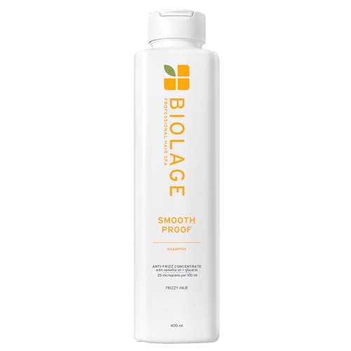 Biolage Smoothproof Shampoo For Frizzy Hair | Cleanses, Smooths & Controls Frizz | With Camellia Flower | Natural & Vegan