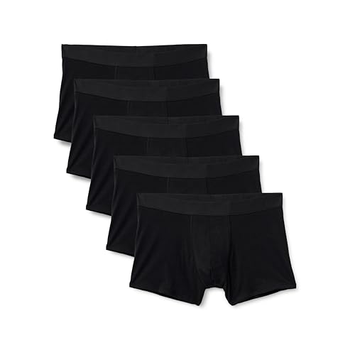 Amazon Essentials Men's Cotton Jersey Boxer Shorts Underwear, Pack of 5