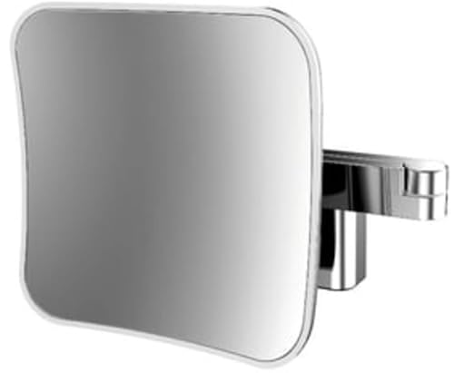 Dimensioni & dettagli: specchio da bagno Emco EVO con illuminazione individuale e ingrandimento 5x, montaggio a parete con braccio doppio snodato, dimensioni: 20,9 cm x 20,9 cm (larghezza x altezza), sporgenza 36,9 cm; articolo n. 109513350