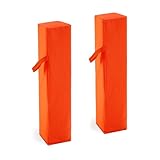 Joewuzun Football Pylons Football Field Markers End Zone Markers Sand Weighted Anchorless Football Endzone Pylons Football Accessories- Orange (Orange-2PCS)