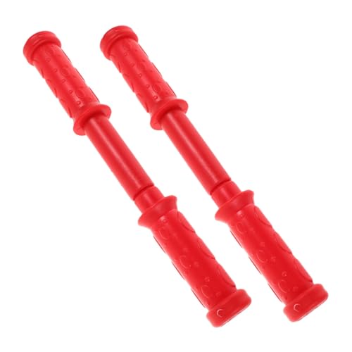 ibasenice 2 Piezas Mango de Plástico Ergonómico para Juguetes de Caballo Mecedor Repuesto para Compatible con Múltiples Fácil de Limpiar Rojo