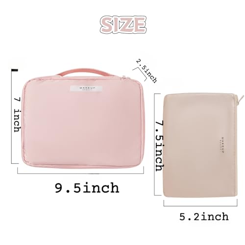 Queboom Travel Makeup Bag Cosmetic Bag Makeup Bag Toiletry bag for women and girls