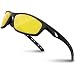 RIVBOS Polarized Sports Sunglasses Driving Sun Glasses Shades for Men Women Tr 90 Unbreakable Frame for Cycling Baseball Running Rb833 833-black Night Version Lens