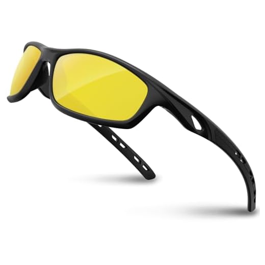 RIVBOS Polarized Sports Sunglasses Driving Sun Glasses shades for Men Women Tr 90 Unbreakable Frame for Cycling Baseball Running Rb833 833-black night version lens