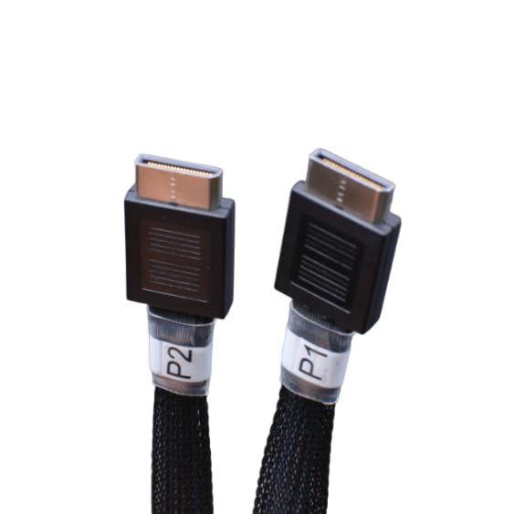 Areca SlimSAS 8i to Dual OCuLink 4i, SFF-8654 8i to 2*SFF-8611 4i - 0.75M