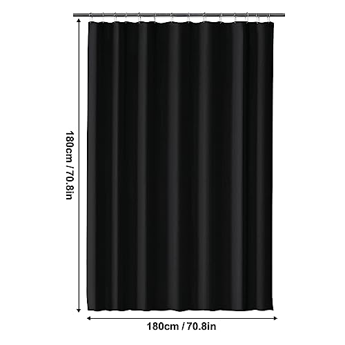 LUKDUNG 180 x 180 cm Bath Curtain, Shower Curtain Anti-Mould in Bathroom - Image 2