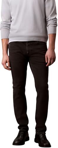 Calvin Klein Vaqueros Hombre Essential Black Slim Fit, Negro (CK Essential Black), 34W/34L