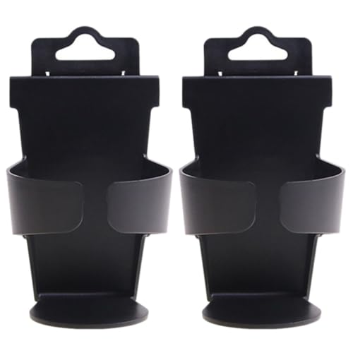 Portavasos para carro PartyKindom 2 piezas negro miniatura 1
